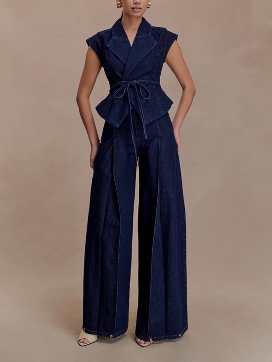 Meshki Denim - NWT Meshki Beatrix High Rise Wide Leg Denim Jeans - Size 23